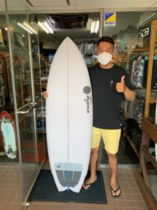 サーフボード　ジャスティス　タジマシェイプ　ラプター２