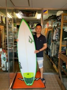 サーフボード　ジャスティス　キャロル　スタンプ