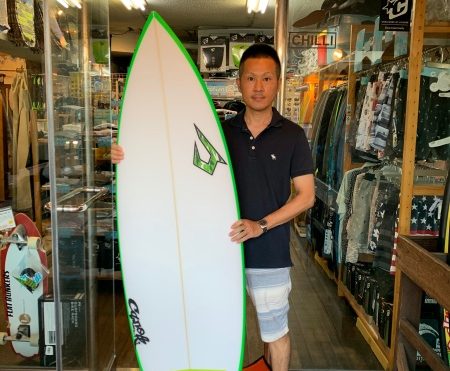 サーフボード　ジャスティス　キャロル　スタンプ