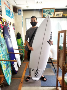 サーフボード　ジャスティス　キャロル　スタンプ