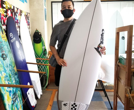 サーフボード　ジャスティス　キャロル　スタンプ