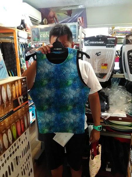 ウエットスーツ　ベスト　セイバークロス