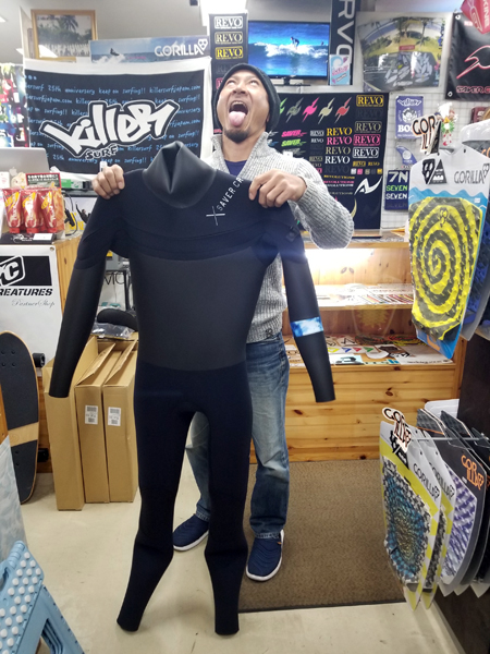 ウェットスーツ　セミドライ　キラー限定　シェル　セイバークロス