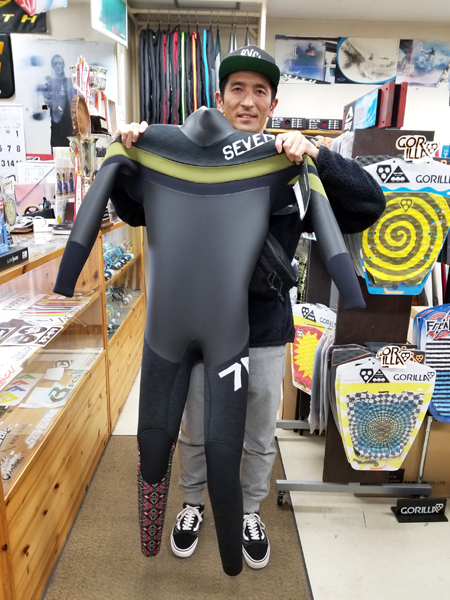 ウェットスーツ　セミドライ　セブン　シェル　