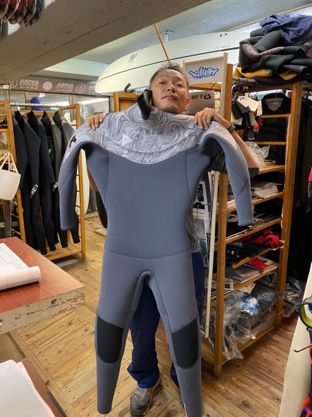 ウェットスーツ　スタンド　ロングチェストジップ　セミドライ