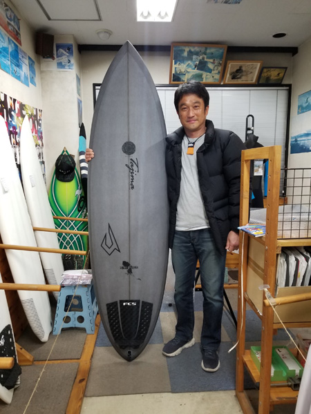 サーフボード　ジャスティス　グリーンイグアナ