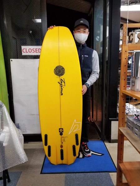 サーフボード　ジャスティス　バラクーダプライム　レジンカラー