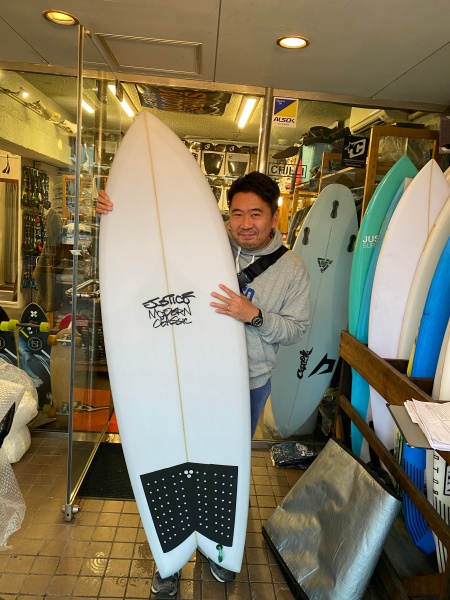 サーフボード　ジャスティス　タジマシェイプ　モダンツイン