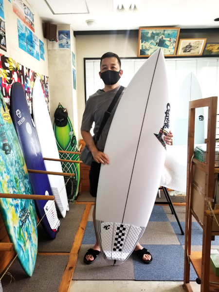 サーフボード　ジャスティス　キャロル　スタンプ