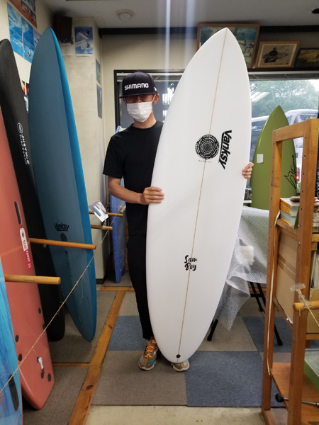 サーフボード　ジャスティス　サムボーイ