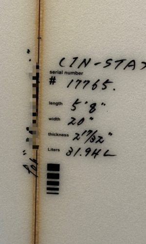 【中古】JUSTICE surfboard INSTA model(5'8 × 20 × 2 17/32) S250915A 2 1757928129074